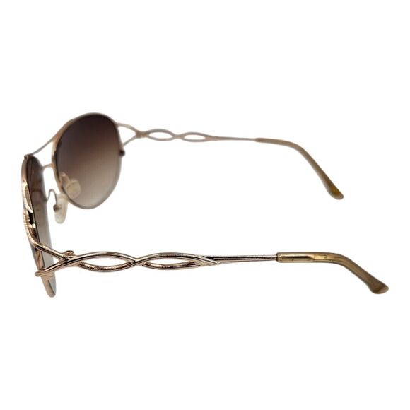 BCBG MAXAZRIA B810 Gold Tone Women Sunglasses L.125MM 59/16 Classic Retro - Picture 5 of 10